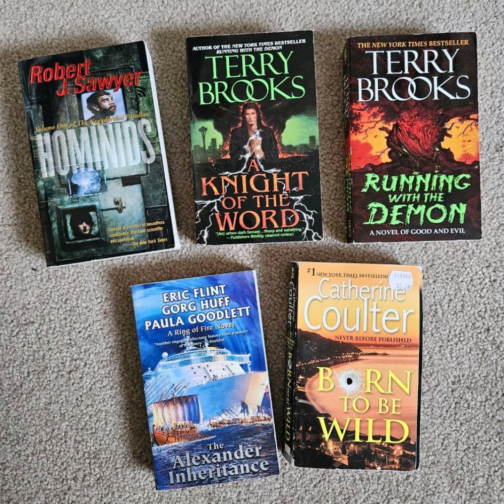 5 Books Bundle - Mass Market Paperback‎ - Coulter / Brooks / Sawyer